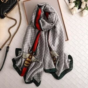 Miss Butterfly Women Satin Silky Long Scarf/Shawl Body Wrap